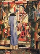 August Macke Grobes helles Schaufenster oil painting